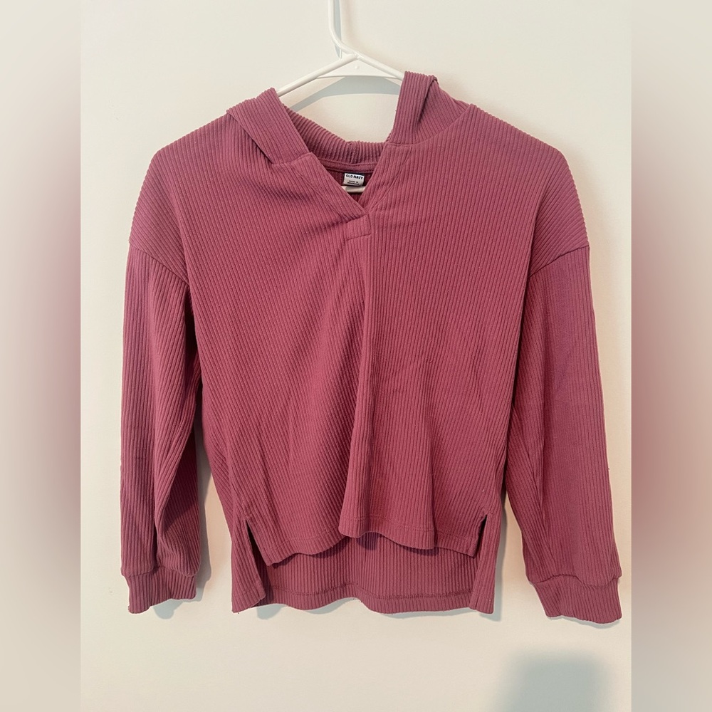 Old Navy Kids Ribbed Hoodie - Purple